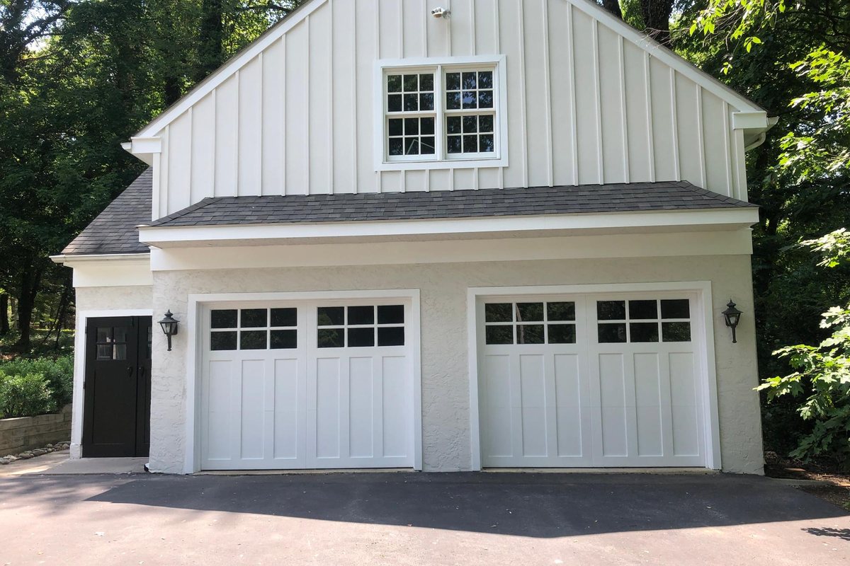 Exterior repaint on an older stone and siding house by MDM Painting & Remodeling, Reading